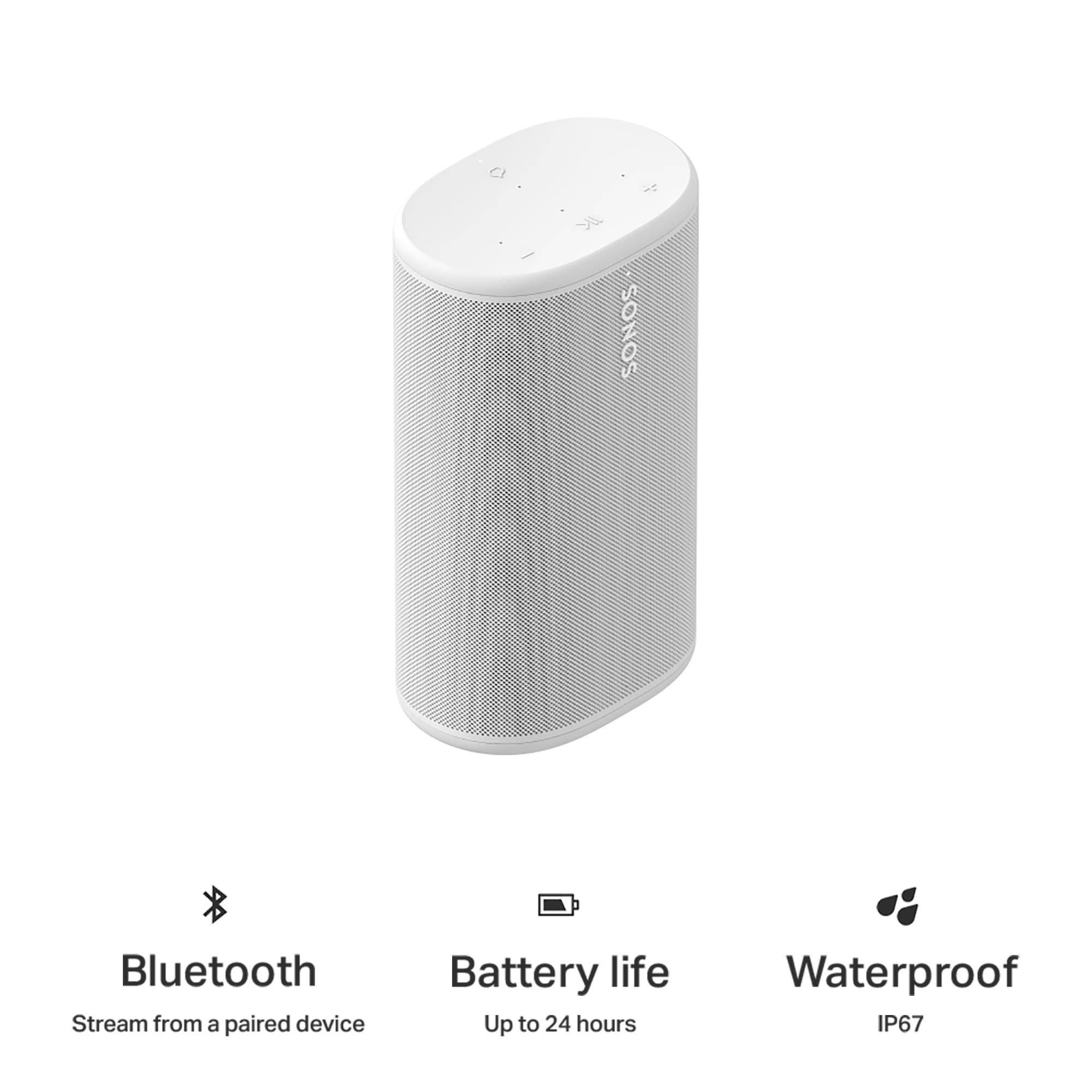 Sonos Play Portable Wireless Speaker – White Sonos Play Portable Wireless Speaker – White