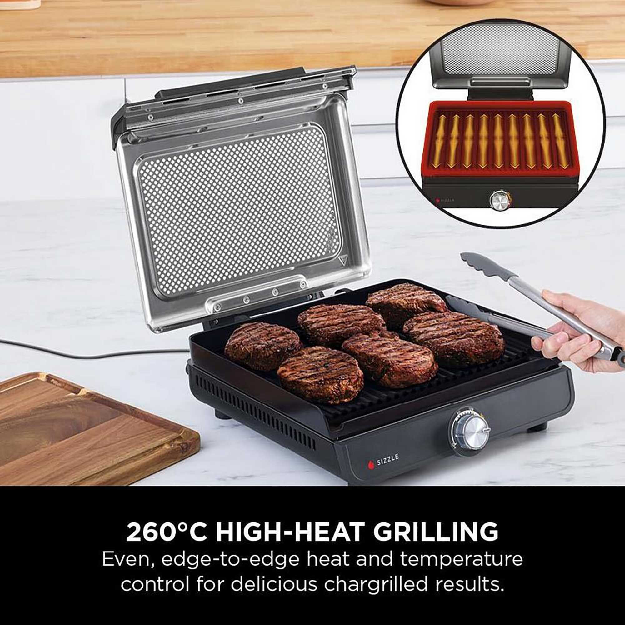 Ninja Sizzle Indoor Grill & Flat Plate – Black | GR101UK Ninja Sizzle Indoor Grill & Flat Plate – Black | GR101UK