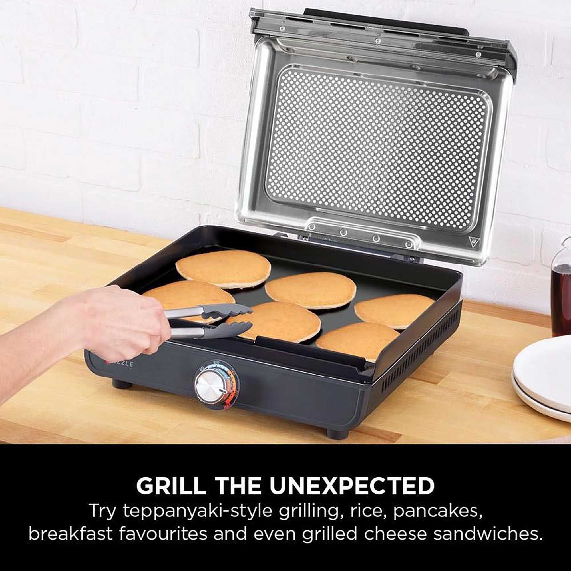 Ninja Sizzle Indoor Grill & Flat Plate – Black | GR101UK Ninja Sizzle Indoor Grill & Flat Plate – Black | GR101UK