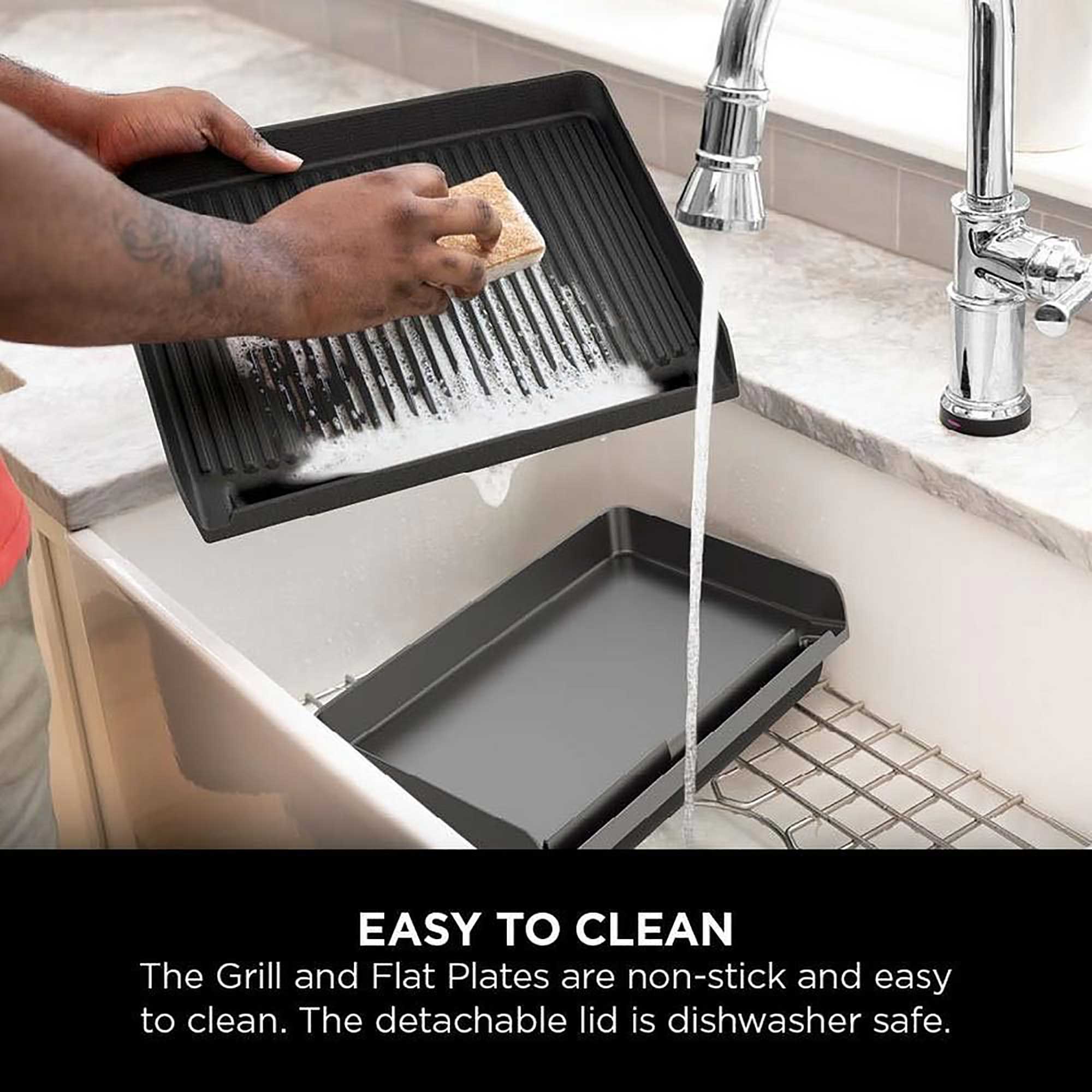 Ninja Sizzle Indoor Grill & Flat Plate – Black | GR101UK Ninja Sizzle Indoor Grill & Flat Plate – Black | GR101UK