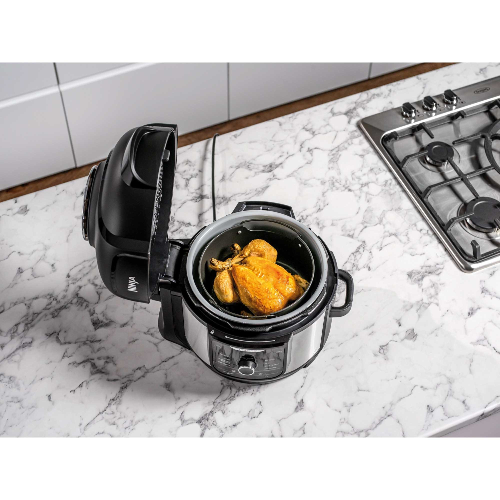Ninja Foodi 9-in-1 Multi-Cooker 6L – Black & Silver | OP350UK Ninja Foodi 9-in-1 Multi-Cooker 6L – Black & Silver | OP350UK