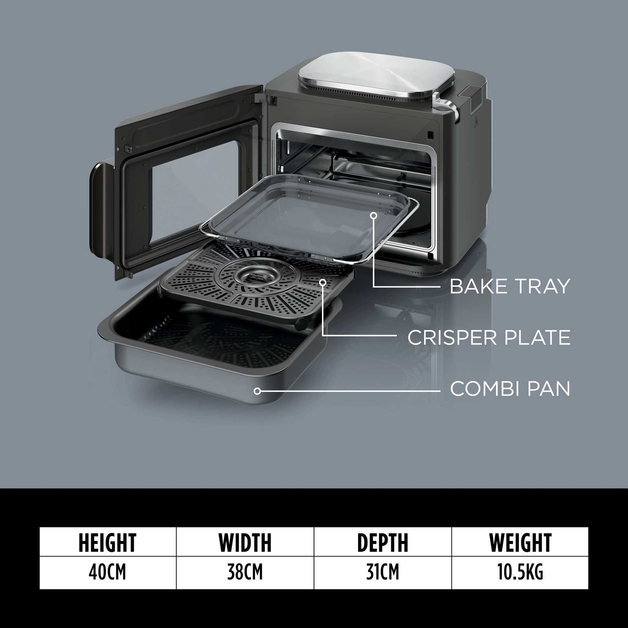 Ninja Combi 12-in-1 Multi-Cooker, Oven & Air Fryer – Grey | SFP700UK Ninja Combi 12-in-1 Multi-Cooker, Oven & Air Fryer – Grey | SFP700UK