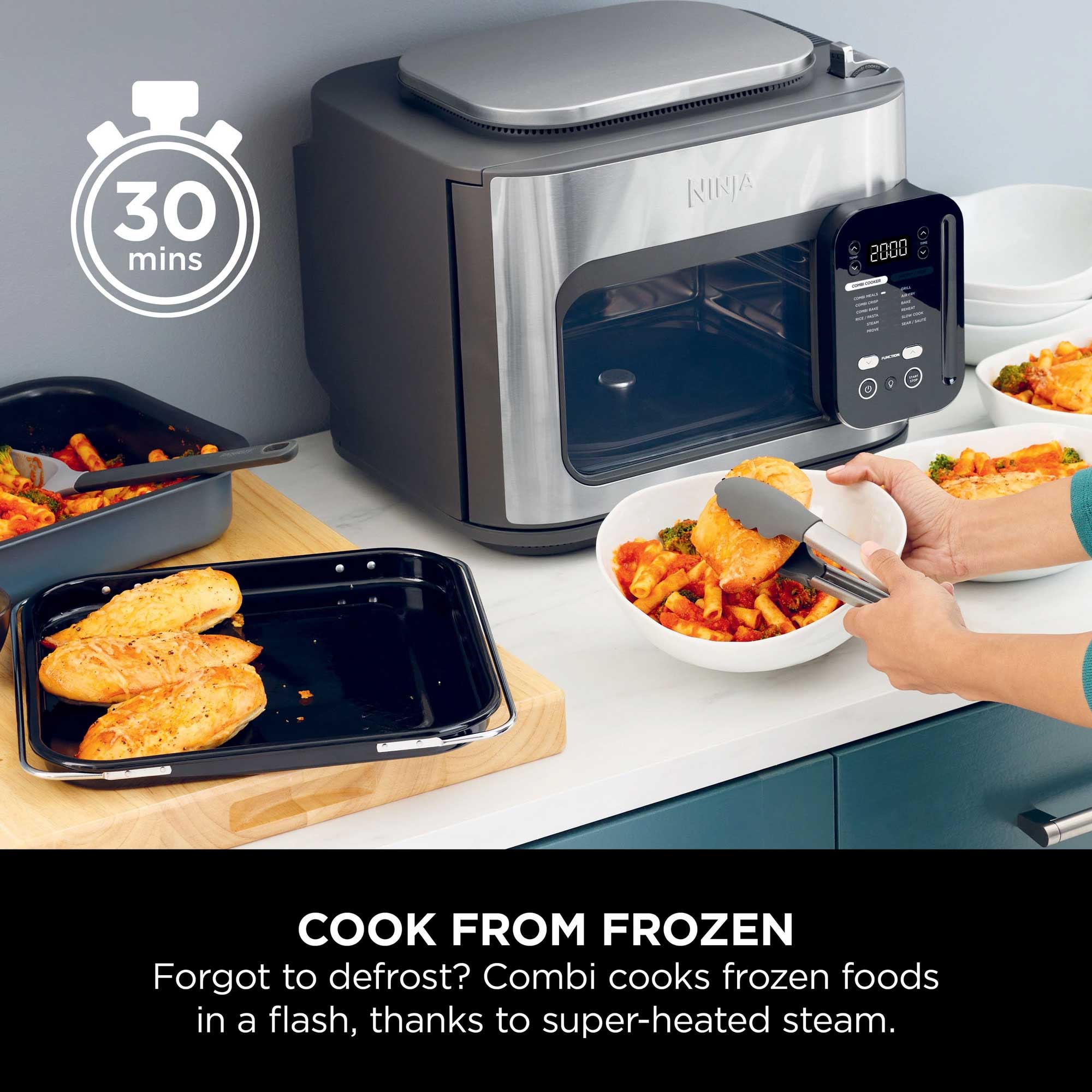 Ninja Combi 12-in-1 Multi-Cooker, Oven & Air Fryer – Grey | SFP700UK Ninja Combi 12-in-1 Multi-Cooker, Oven & Air Fryer – Grey | SFP700UK
