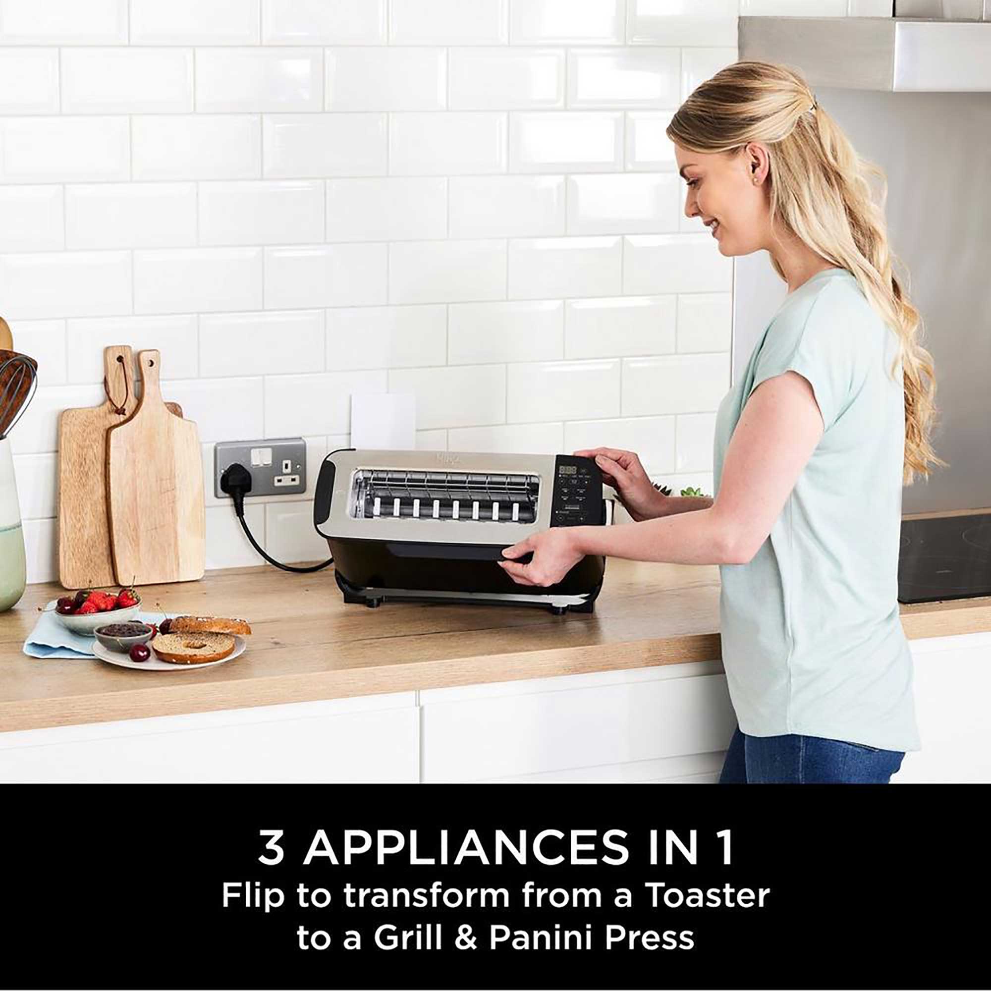 Ninja Foodi 3-in-1 Toaster, Grill & Panini Press – Black | ST200UK Ninja Foodi 3-in-1 Toaster, Grill & Panini Press – Black | ST200UK