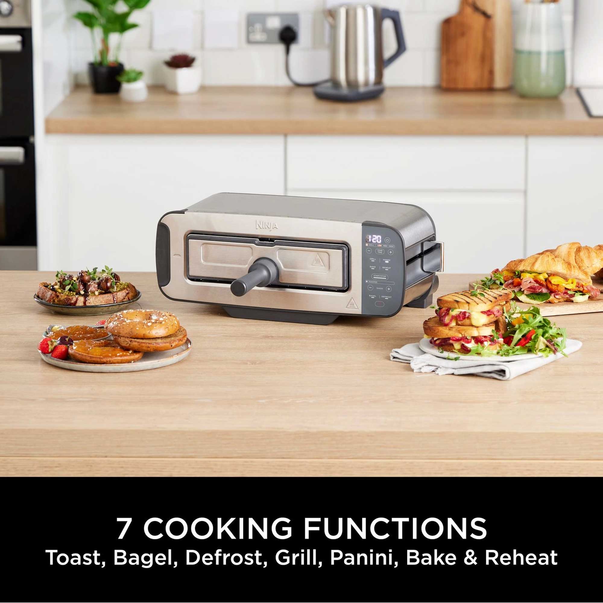 Ninja Foodi 3-in-1 Toaster, Grill & Panini Press – Stainless Steel | ST202UK Ninja Foodi 3-in-1 Toaster, Grill & Panini Press – Stainless Steel | ST202UK