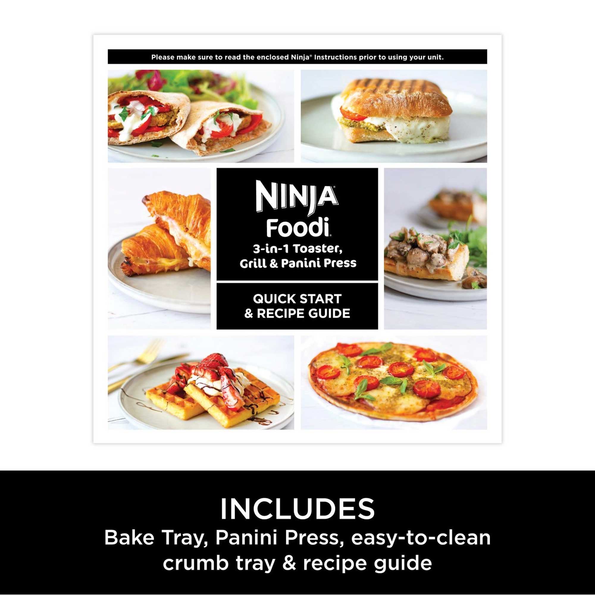 Ninja Foodi 3-in-1 Toaster, Grill & Panini Press – Stainless Steel | ST202UK Ninja Foodi 3-in-1 Toaster, Grill & Panini Press – Stainless Steel | ST202UK