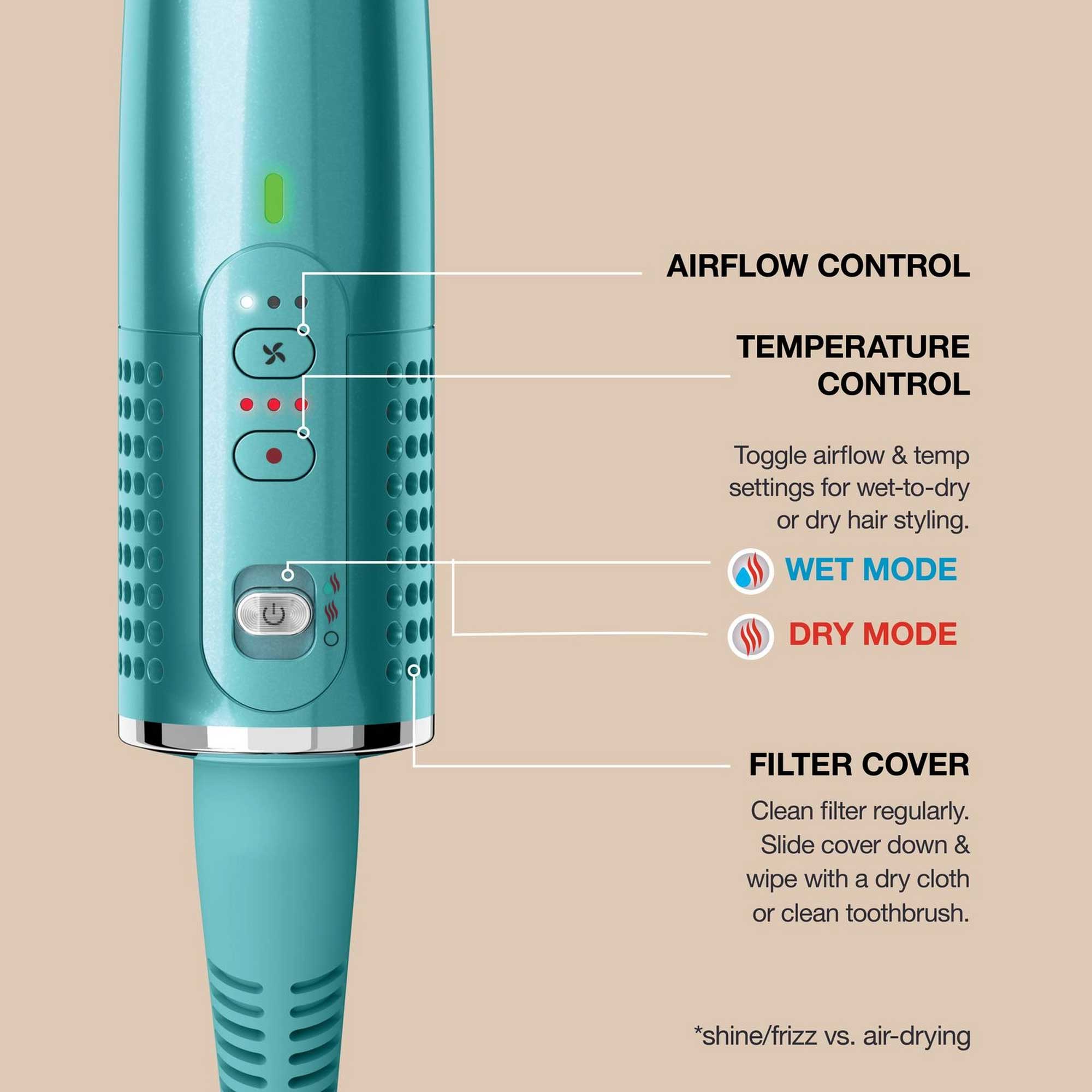 Shark Glossi 2-in-1 Hot Tool & Air Glosser – Teal | HT302UKTL Shark Glossi 2-in-1 Hot Tool & Air Glosser – Teal | HT302UKTL