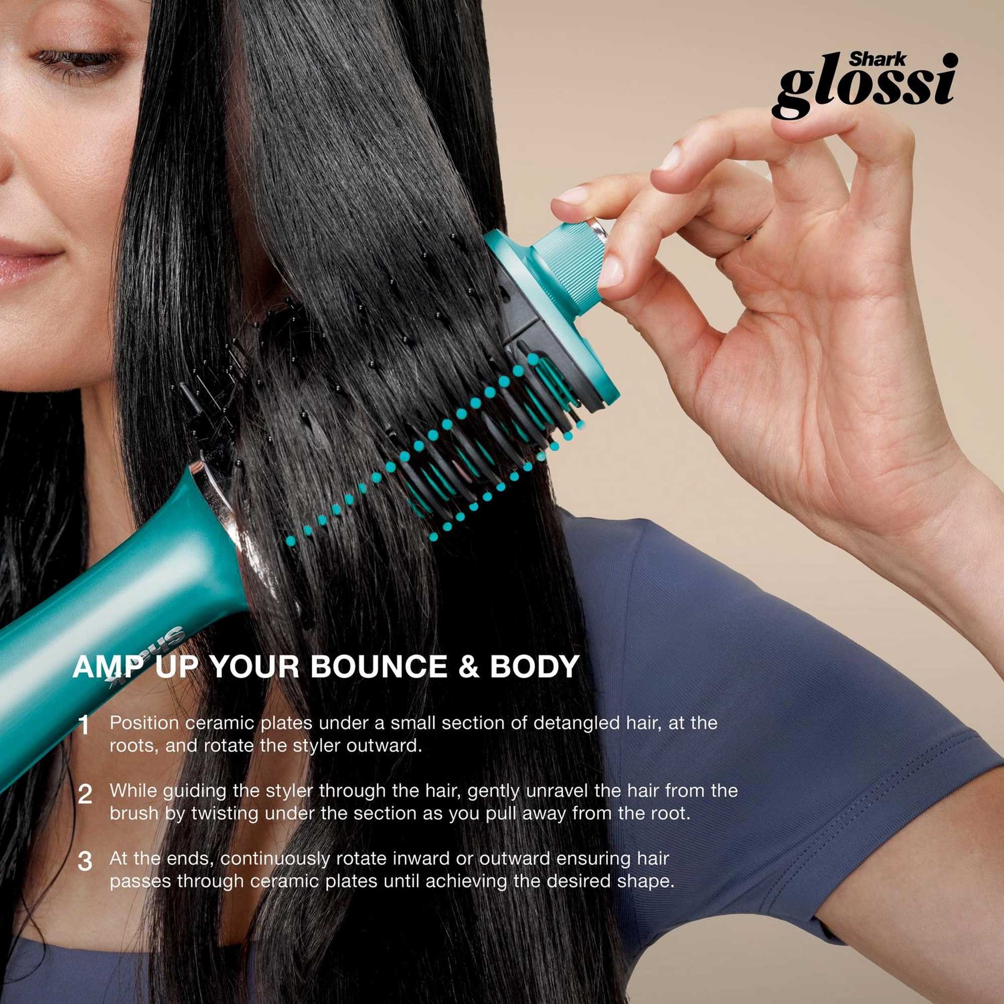 Shark Glossi 2-in-1 Hot Tool & Air Glosser – Teal | HT302UKTL Shark Glossi 2-in-1 Hot Tool & Air Glosser – Teal | HT302UKTL