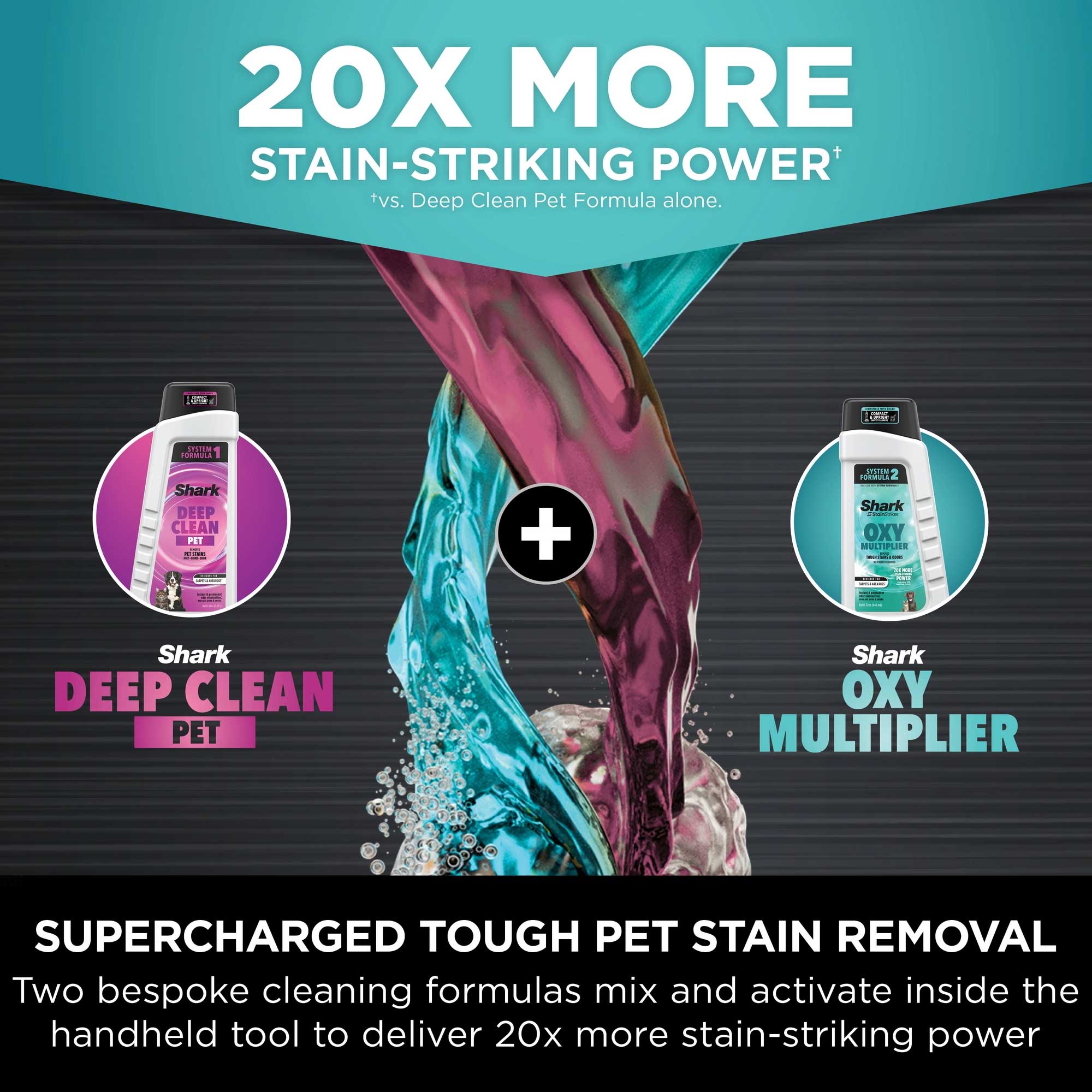 Shark StainStriker HairPro Pet Stain & Spot Cleaner – Dark Silver & Force Fuchsia | PX250UKT Shark StainStriker HairPro Pet Stain & Spot Cleaner – Dark Silver & Force Fuchsia | PX250UKT
